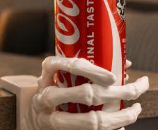 Skeleton Hand Cup Holder  Clamp-On Desk Drink Holder
