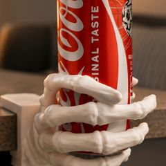 Skeleton Hand Cup Holder  Clamp-On Desk Drink Holder