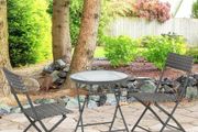 Folding Rattan Bistro Set