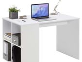 FMD Desk with Side Shelves 117x72.9x73.5 cm White