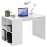 FMD Desk with Side Shelves 117x72.9x73.5 cm White Image 3
