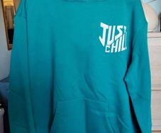 Size M (12-14) Green hoodie