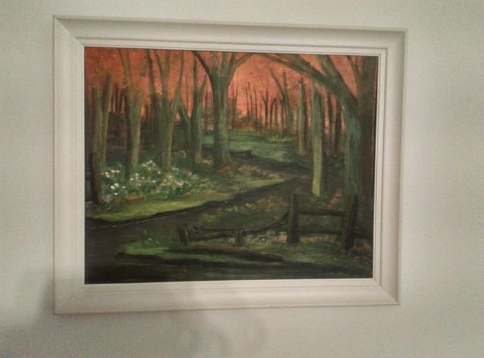 Framed Painting  -  Lovely Autumn Country Scene.