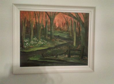 Framed Painting  -  Lovely Autumn Country Scene.