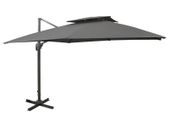 Cantilever Umbrella with Double Top 300x300 cm Anthracite