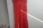 BNWT full length red dress