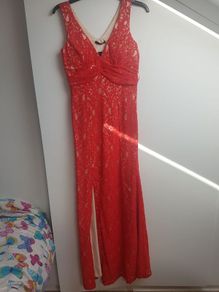 BNWT full length red dress