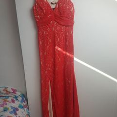 BNWT full length red dress