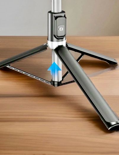 Bluetooth Selfie Stick Tripod with 2 LED Lights 170cm Extendable Phone Stand