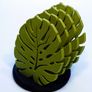 Monstera Leaf Coaster Set & Napkin Holder Botanical Home Decor Image 2