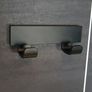 Set 3 Luxury solid brass construction Black edition bathroom accessories set Image 4