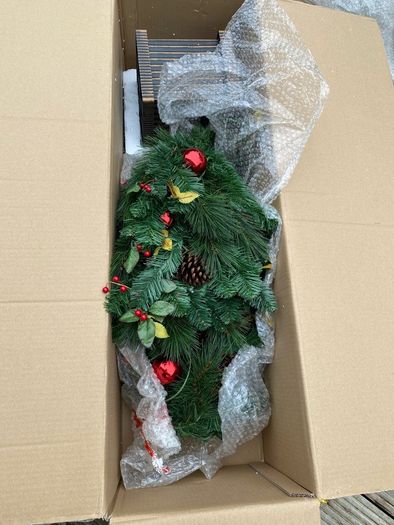 Job  lots of  high quality Xmas decorations incl Xmas trees x 2!