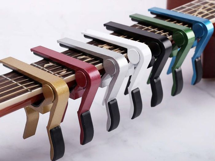 Acoustic Capo On Electric Guitar Aluminum Metal Trigger