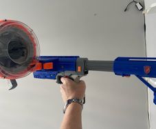 Nerf gun with bullets