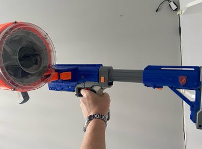 Nerf gun with bullets