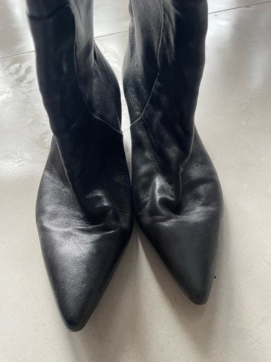 knee high women's tall boot pointed toe COS size UK 6