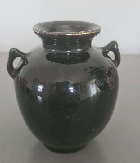 Vintage Japanese Black Porcelain