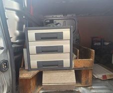 van storage and tool box