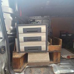 van storage and tool box