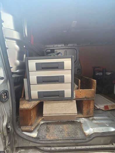 van storage and tool box