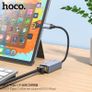 Hoco UA37 Type-C To Ethernet Adapter 1000 Mbps Metal Gray Image 3