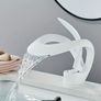 Bathroom Tap  Waterfall Elegant Single-Handle Design |Chrome, Black, or White Image 2