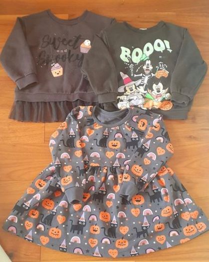 Halloween Dress and Sweatshirts bundle(3-4 years)