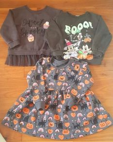 Halloween Dress and Sweatshirts bundle(3-4 years)