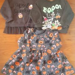 Halloween Dress and Sweatshirts bundle(3-4 years)
