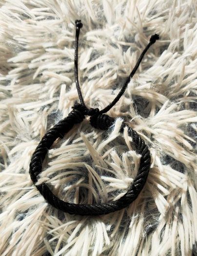 Black Braided Unisex Bracelet
