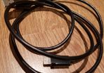 Black iphone usb data cable