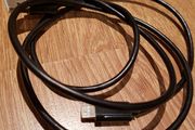 Black iphone usb data cable