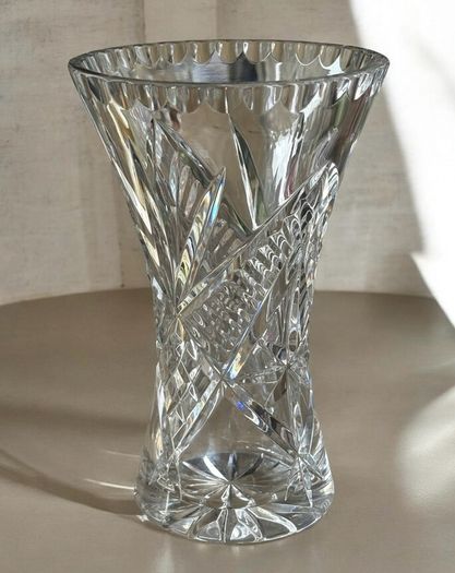 Vintage Lead Crystal Vase 30 Percent PbO Premium Quality