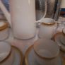 German White & Gold China Coffee Set Image 5