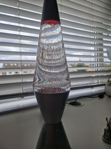 glitter lamp