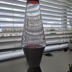 glitter lamp
