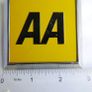 Aa Vintage Metal Car Badge.. 1970's/1980's.. 2.8" Square Club Emblem Image 5