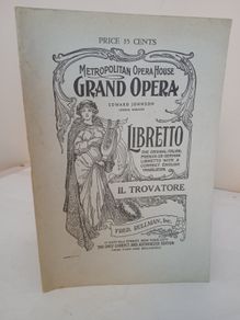 IL Trovatore (The Troubadour) A Grand Opera in Four Acts Music by Giuseppe Verdi Music by S. Commarano (GT224)