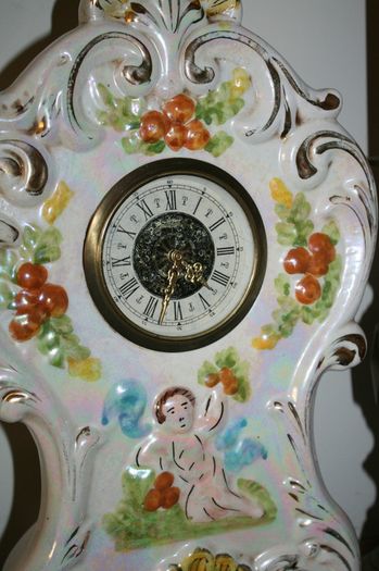 Vintage Mercedes Porcelain Clock Made In Germany