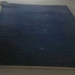 Blue Wool Rug Large 2 metres Width 2.85 metres Length