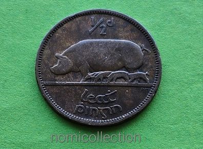 Ireland 1940 year Bronze Half Penny.