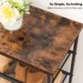 8-Tier Shoe Rack, Tall Shoe Shelf, Shoe Organizer Rack for 21-28 Pairs of Shoes, Detachable Metal Mesh, Narrow Shoe Stand for Hallway, Living Room, Sturdy, Industrial, Rustic Brown (FREE POSTAGE) Image 5