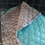 bed or couch throws, wine color and a reversible brown/teal colours Image 2