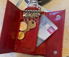 Vera Pelle Leather Key Wallet