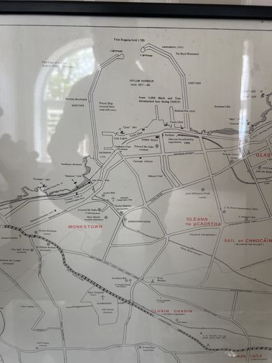 Vintage Dun Laoghaire map and photos