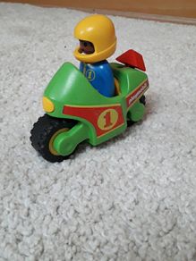 Playmobil 123 Vintage 1990s Motorcyclist