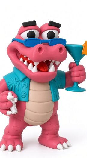 Vice City Leonida Crocodile  3D Printed Collectible GTA decoration