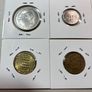 6 assorted coins including 2 silver coins Image 5