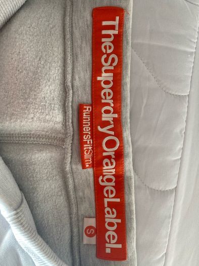 Grey SuperDry Tracksuit Bottoms