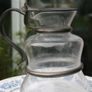 Vintage  Glass Carafe Jug H-8" Image 3